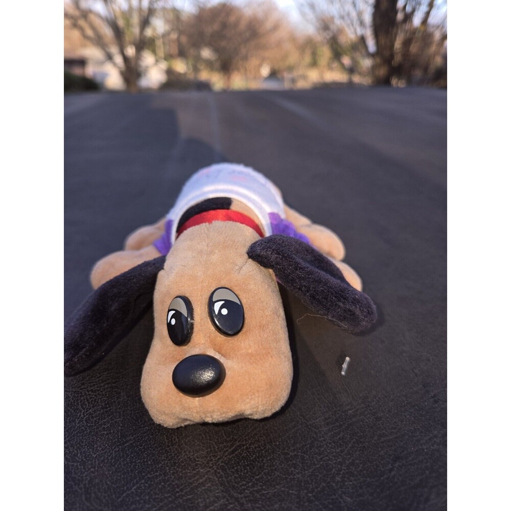 Vtg 1980's Collectible Plush Dog POUND PUPPIES Original Mini Puppy Brown